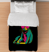 Colorful Cat Spectators Duvet Cover - Beyond T-shirts